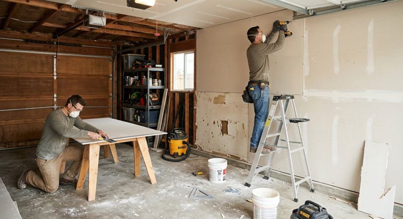 Garage Wallboard Installation in Olathe, KS