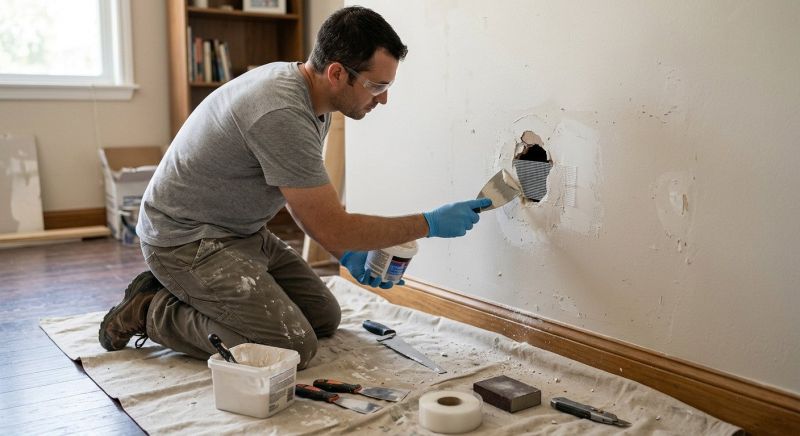Bedroom Wall Repair in Wilmington, NC